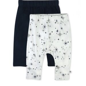 The Honest Company newborn baby pants dark blue & White Star Print (4 pair) nwt